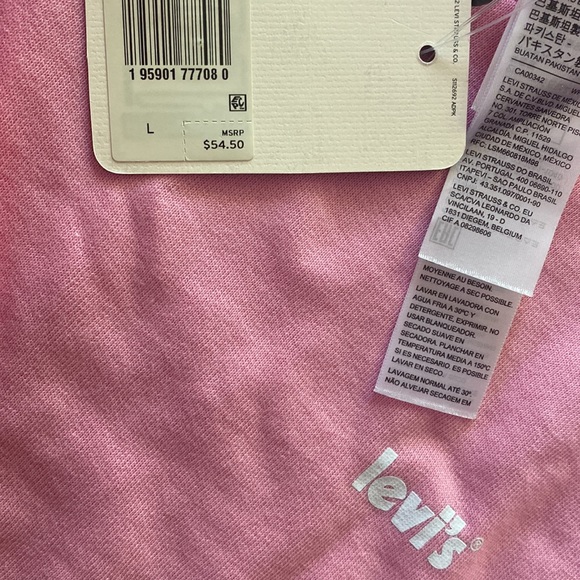 Levi's® NWT Laundry Day Raglan Cropped Crew Neck Sweatshirt Size Large - Picture 4 of 6